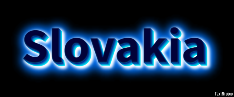 Slovakia Effetto testo
