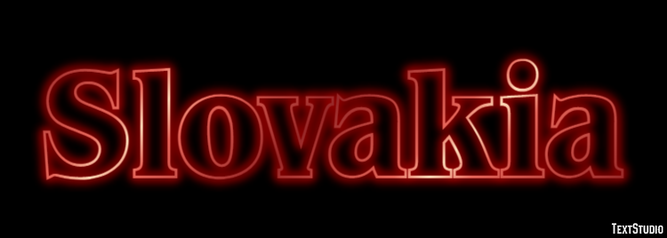 Slovakia Effet de texte