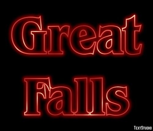 Great Falls Effetto testo