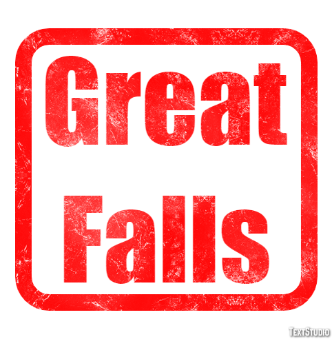 Great Falls Effetto testo