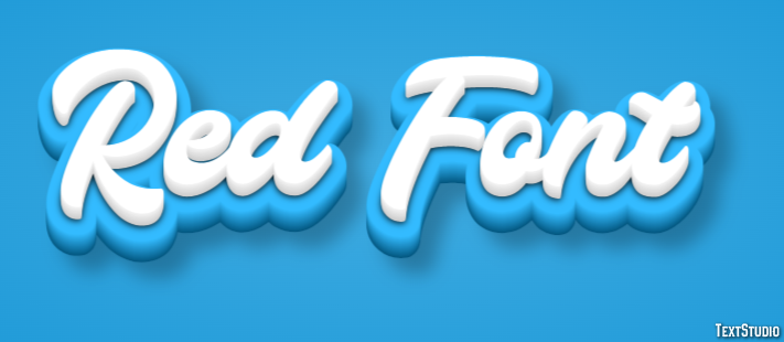 Red Font Effetto testo