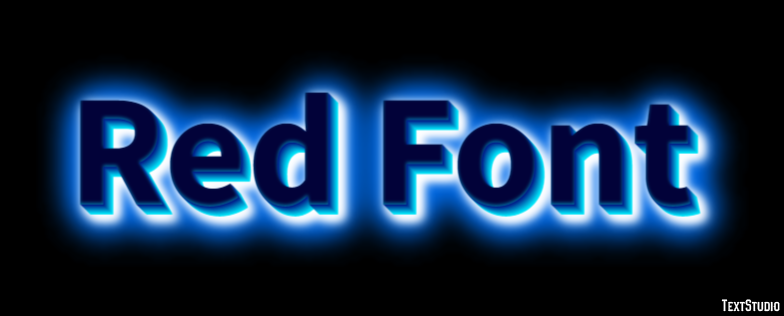 Red Font Metin Efekti