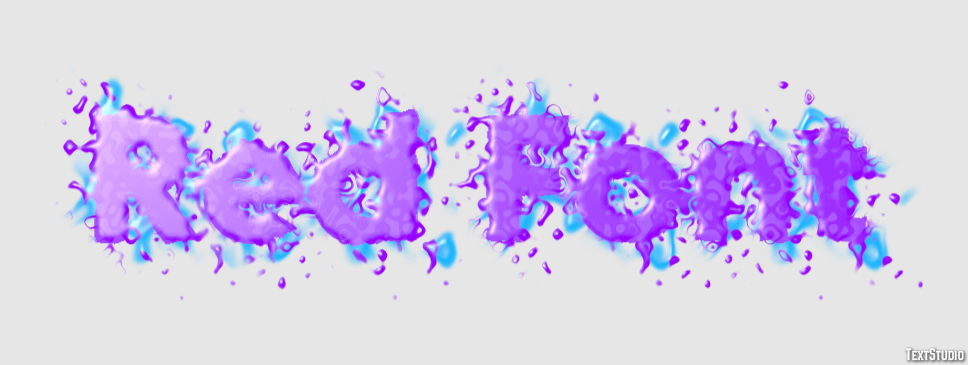 Red Font Effetto testo