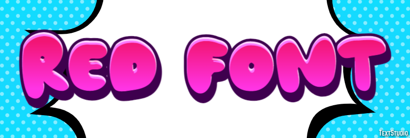 Red Font Effetto testo