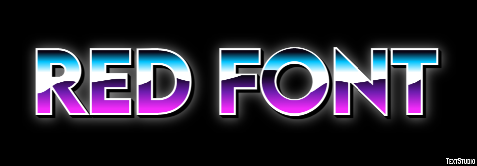 Red Font Effetto testo