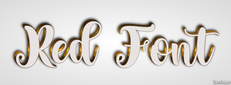 Red Font Efeito de texto