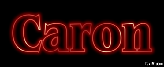 Caron Text Effect