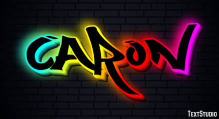 Caron Text Effect