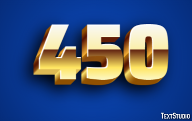 450 Text Effect