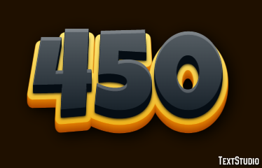 450 Text Effect