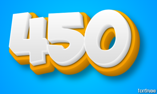 450 Text Effect