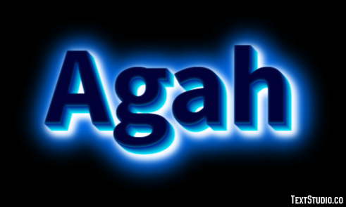 Agah Texteffekt