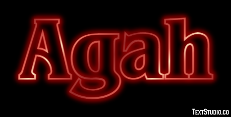 Agah Texteffekt