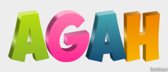 Agah Texteffekt