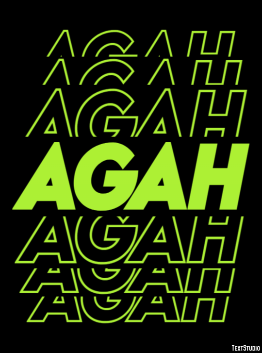 Agah Texteffekt