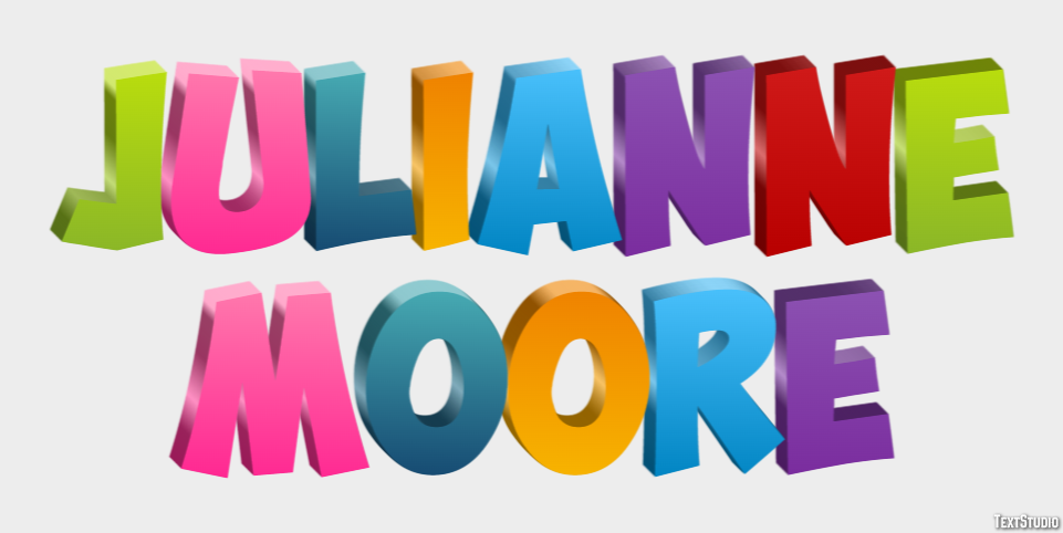 Julianne Moore Efeito de texto