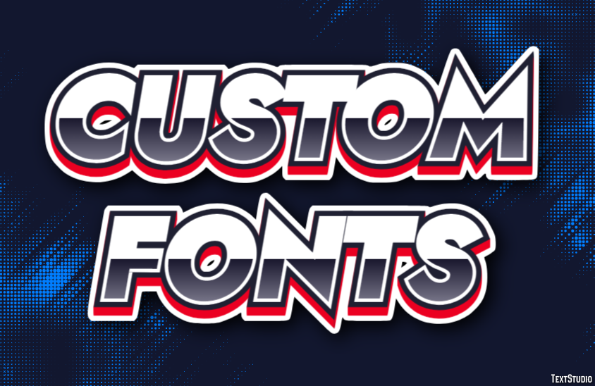 Custom Fonts Efecto de Texto