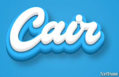 Cair Efeito de texto