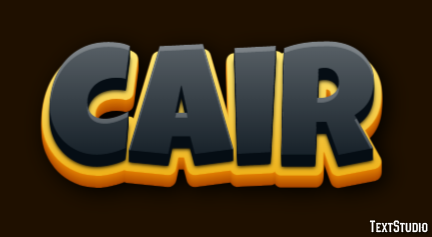 Cair Efeito de texto