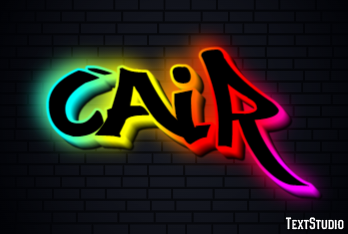 Cair Efeito do texto