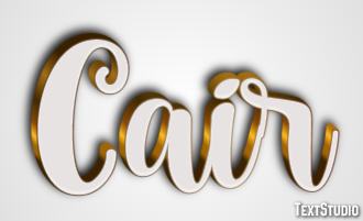 Cair Efeito do texto