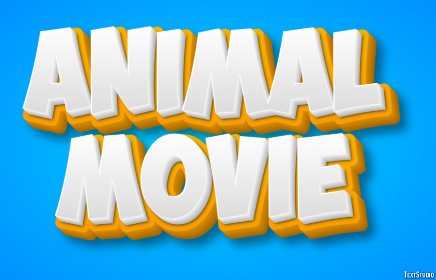 Animal Movie Effetto testo