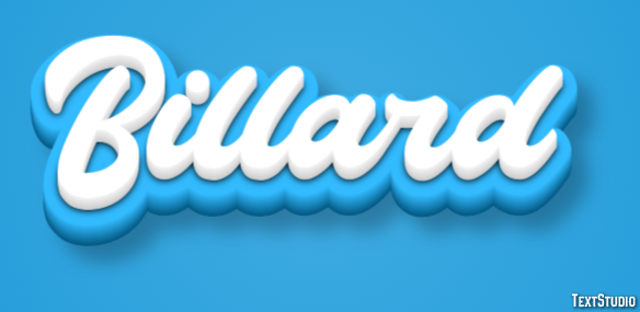 Billard Texteffekt