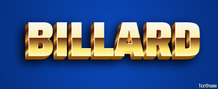 Billard Texteffekt
