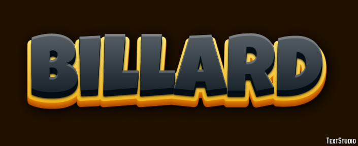 Billard Texteffekt