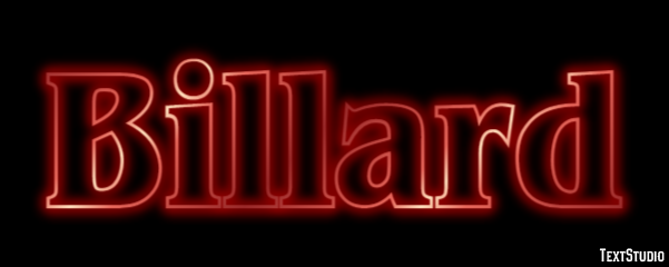 Billard Texteffekt