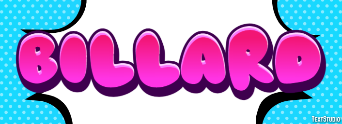 Billard Texteffekt