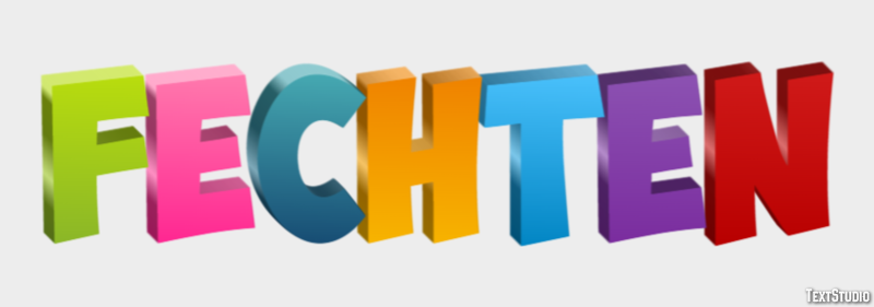 Fechten Texteffekt
