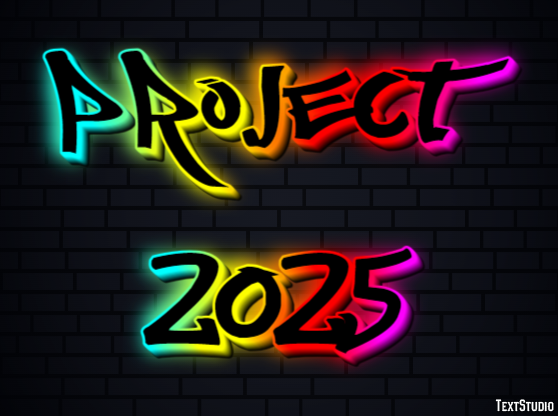 Project 2025 Text effect