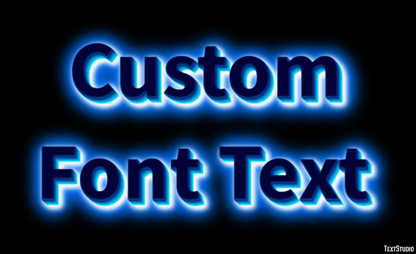 Custom Font Text テキスト効果