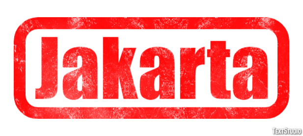 Jakarta Effetto testo