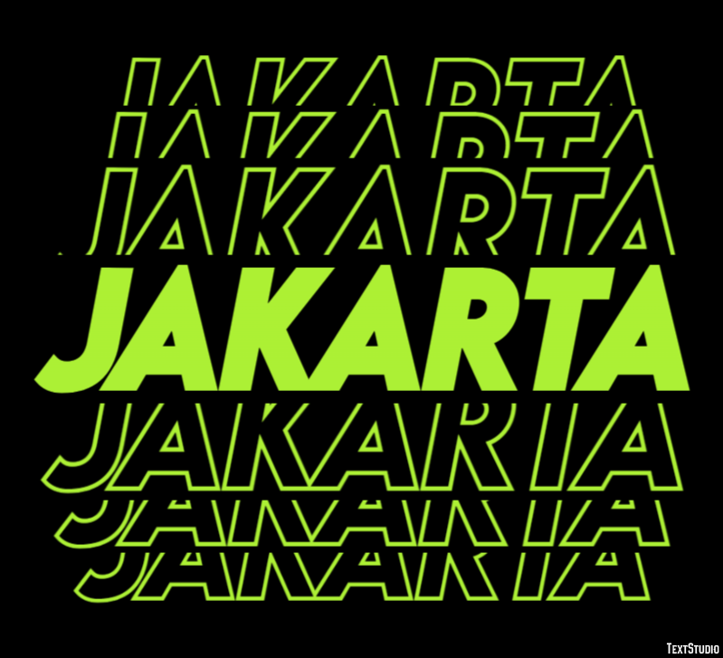 Jakarta Efekt tekstowy