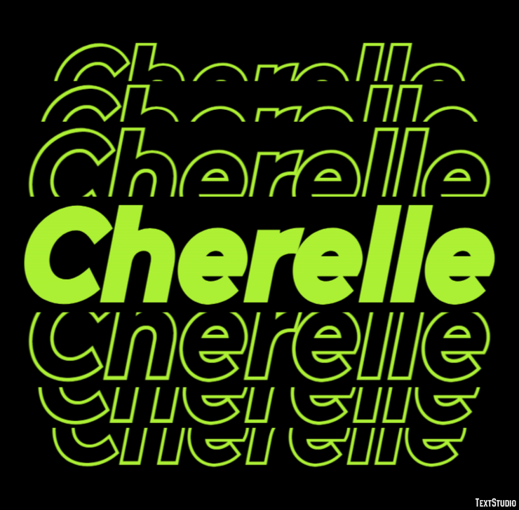 Cherelle Efecto de Texto