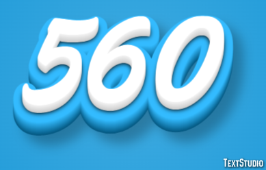 560 Text Effect