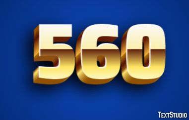 560 Text Effect