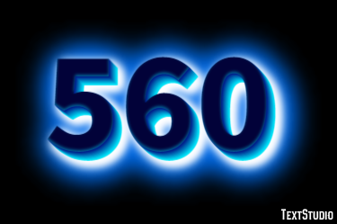 560 Text Effect