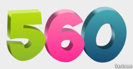 560 Text Effect