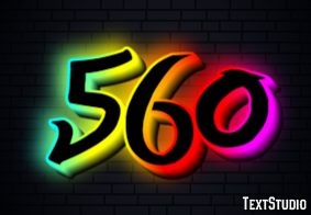 560 Text Effect