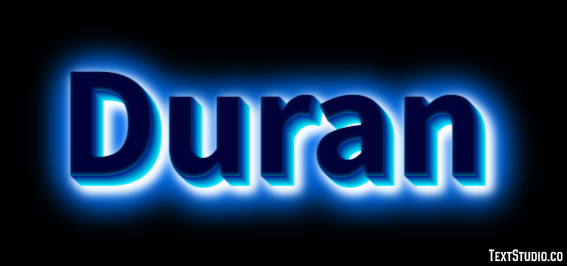 Duran テキスト効果