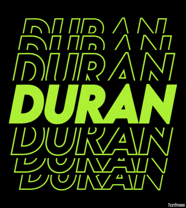 Duran Texteffekt