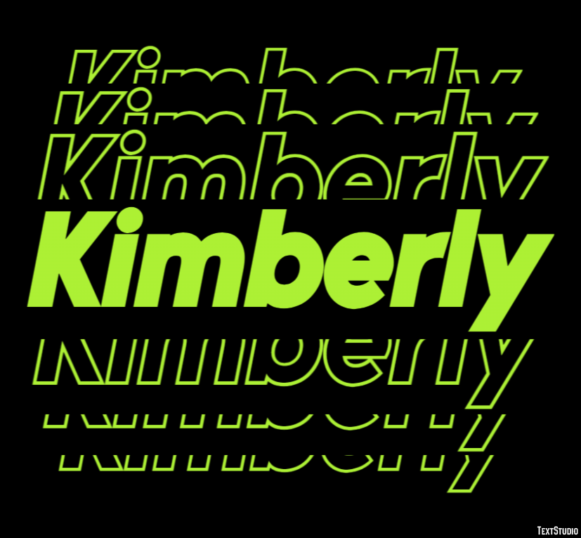 Kimberly Текстовый эффект