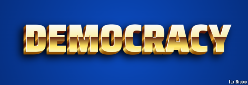 Democracy Text Effect