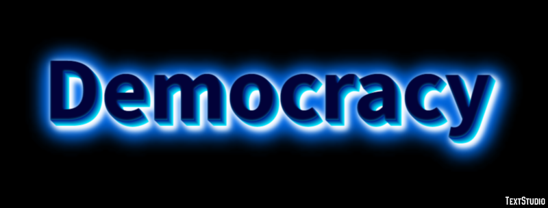 Democracy Text Effect