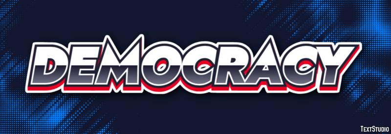 Democracy Text Effect