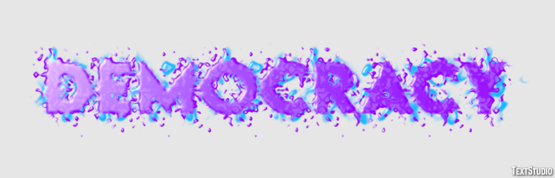 Democracy Text Effect