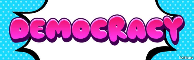 Democracy Text Effect